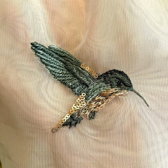 H&M Girl’s Youth Embroidered Sequined Hummingbird Skirt Size 8/10 Balletcore - Picture 8 of 9